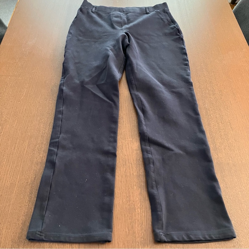 Quince Ultra Stretch Ponte Ultra Stretch Ponte Dark Midnight Navy Skinny Pants